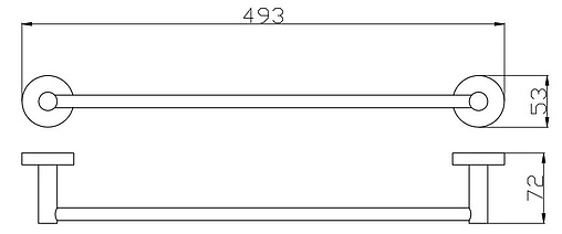 Полотенцедержатель Rav Slezak Colorado хром COA070¼5