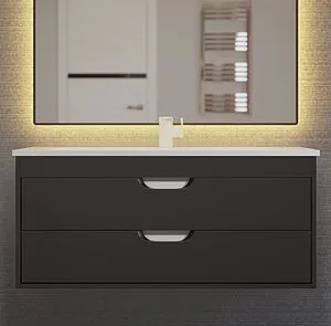 Тумба-умывальник подвесная Uperwood UPD Modul 95 чёрный матовый 393020553 Тумба-умывальник подвесная Uperwood UPD Modul 95 чёрный матовый 393020553, 1