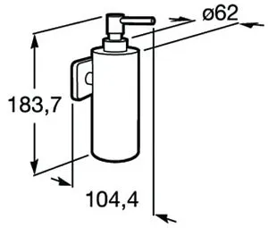 Дозатор для жидкого мыла Roca Victoria хром 816677001, 2