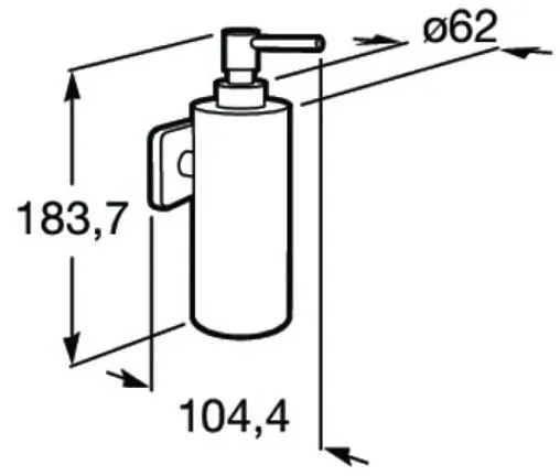 Дозатор для жидкого мыла Roca Victoria хром 816677001