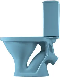 Унитаз-компакт Santeri Вест голубой 1.P201.8.S06.00B.F, 4