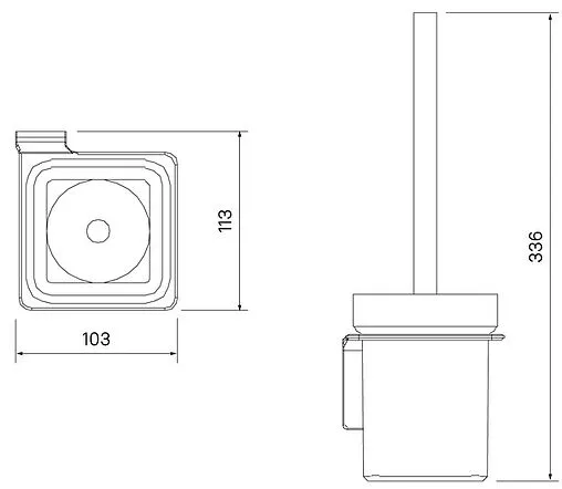 Ёршик для унитаза IDDIS Slide хром SLISCG0i47