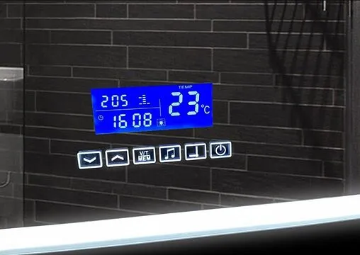 Зеркало с подсветкой Continent Sevilla Led 60x80 с музыкальным блоком, с подогревом белый ЗЛП178