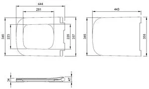 Крышка-сиденье для унитаза с микролифтом ISVEA S80 белый 40S80200I-S Крышка-сиденье для унитаза с микролифтом ISVEA S80 белый 40S80200I-S, 2