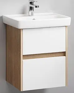 Тумба-умывальник подвесная Aqwella City 43 белый/дуб балтийский CI0105DB+195032 Тумба-умывальник подвесная Aqwella City 43 белый/дуб балтийский CI0105DB+195032, 4