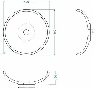 Раковина Uperwood UPD Sfera черный матовый 291020318 Раковина Uperwood UPD Sfera черный матовый 291020318, 2