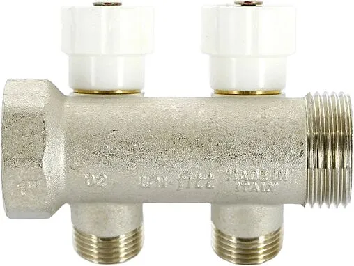 Коллектор регулирующий проходной 2 отвода 1"в/н x ½"к Uni-fitt 404N4220 Коллектор регулирующий проходной 2 отвода 1"в/н x ½"к Uni-fitt 404N4220