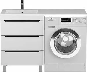 Тумба под умывальник напольная Uperwood UPD Tanos 60 белый с графитовыми вставками 291020259 Тумба под умывальник напольная Uperwood UPD Tanos 60 белый с графитовыми вставками 291020259, 1