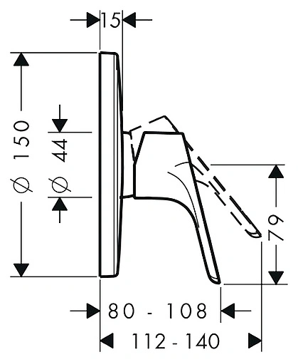 Смеситель для душа скрытого монтажа Hansgrohe Focus хром 31965000