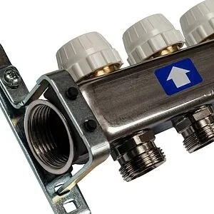 Группа коллекторная без расходомеров 8 отводов 1&quot;в/в x ¾&quot;ек Stout SMS 0922 000008, 5