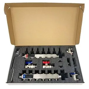 Группа коллекторная с расходомерами 6 отводов 1&quot;в/в x ¾&quot;ек WAAG WG.589.0606.F, 4