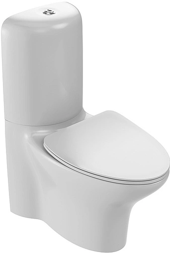 Унитаз-компакт безободковый Jacob Delafon Nouvelle Vague Rimless белый UJK102-00+ETL212-00