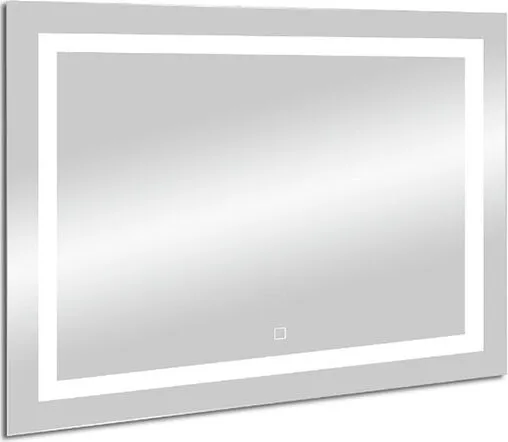 Зеркало с подсветкой Continent Rimini Led 120x80 с линзой белый ЗЛП866