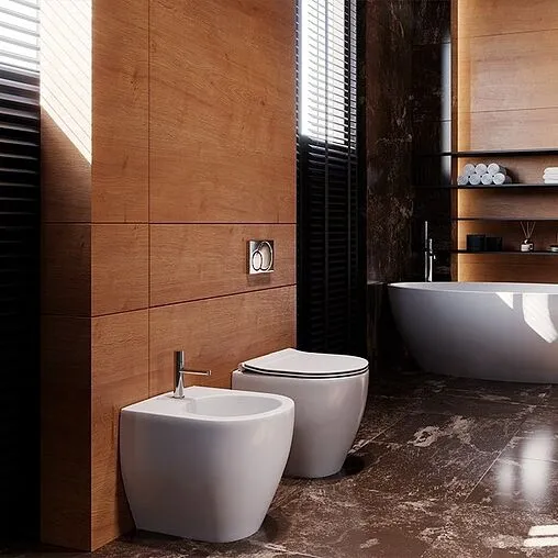 Унитаз приставной безободковый Kerasan Flo белый 311001