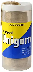 Льняная сантехническая нить (шпуля) 80г Unipak Unigarn 1500800 Льняная сантехническая нить (шпуля) 80г Unipak Unigarn 1500800, 1