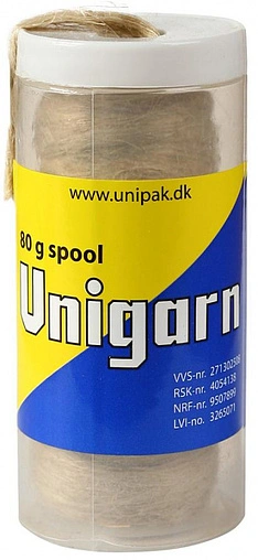 Льняная сантехническая нить (шпуля) 80г Unipak Unigarn 1500800