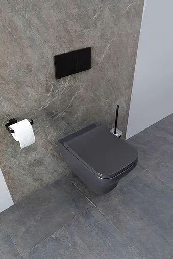 Унитаз подвесной безободковый Allen Brau Infinity антрацит 4.21011.AN