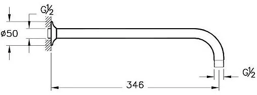 Душевая система со смесителем для душа VitrA Origin чёрный матовый A4926636EXP