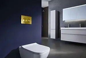 Клавиша смыва для унитаза Azario AZ-8200-0014 золото, 3