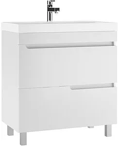 Тумба-умывальник напольный Айсберг Веста 80 белый DV5908T+4670142930020, 1