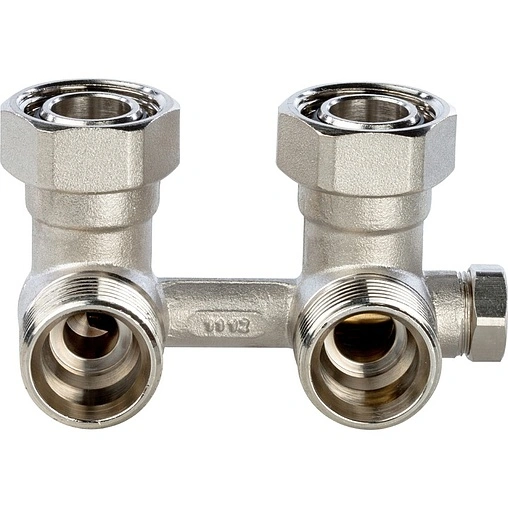 Узел нижнего подключения радиатора с байпасом угловой ¾&quot;ек x ¾&quot;ек Stout SVH-0003-000020