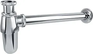 Сифон бутылочный для раковины Aquatek хром AQ6011CR Сифон бутылочный для раковины Aquatek хром AQ6011CR, 1