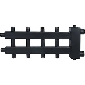 Распределительный коллектор 5 контуров с гидрострелкой 1½&quot;н x 1&quot;н Rommer RDG-0018-024025, 3