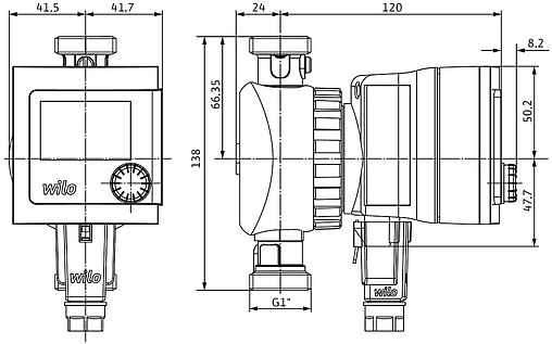 Насос циркуляционный для ГВС Wilo Star-Z 15 NOVA T 4222650
