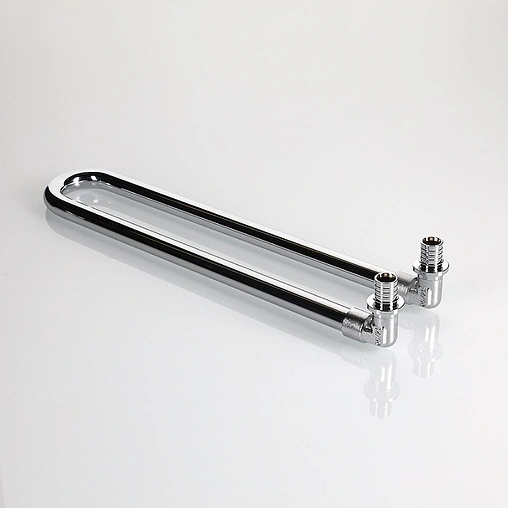 Уголок аксиальный радиаторный с хромированной трубкой (комплект) 16мм x 15мм L-300мм Valtec VTm.481.DC.001615