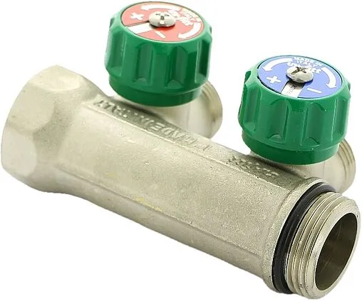 Коллектор регулирующий проходной 2 отвода 1&quot;в/н x ¾&quot;ек Uni-fitt 410N4320