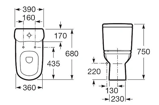 Бачок для унитаза Roca Giralda белый 341469000