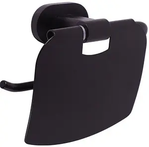 Держатель туалетной бумаги Rav Slezak Yukon чёрный матовый YUA0400CMAT, 1