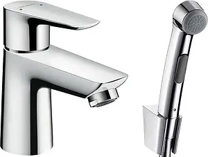Смеситель для раковины с гигиеническим душем Hansgrohe Talis E 80 хром 71729000 Смеситель для раковины с гигиеническим душем Hansgrohe Talis E 80 хром 71729000, 1