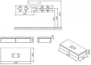 Тумба-умывальник подвесная Ravak SD Formy 120 белый X000001031+XJL01250000 Тумба-умывальник подвесная Ravak SD Formy 120 белый X000001031+XJL01250000, 2