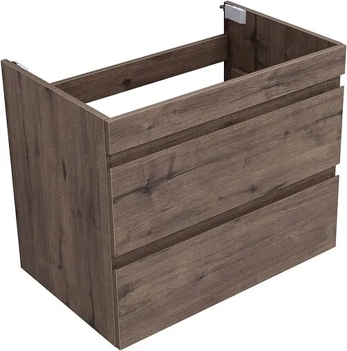 Тумба под умывальник подвесная Aquanet Нота New 75 дуб веллингтон/табак 00334192