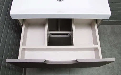 Тумба под умывальник подвесная Домино Classica 60 серый тауп DD2501T