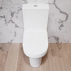 Унитаз-компакт безободковый Damixa Skyline белый DX35C8600SC Унитаз-компакт безободковый Damixa Skyline белый DX35C8600SC, 5