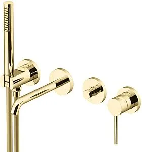 Смеситель для ванны скрытого монтажа Gattoni Circle Two золото 9105/91SG Смеситель для ванны скрытого монтажа Gattoni Circle Two золото 9105/91SG, 1