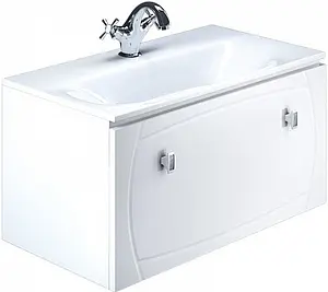 Тумба-умывальник подвесная IDDIS Rise 90 белый RIS90W0i95K, 1