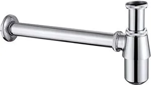 Сифон бутылочный для раковины Abber BEQUEM хром AF0032 Сифон бутылочный для раковины Abber BEQUEM хром AF0032, 1