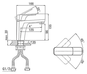 Смеситель для раковины D&K Berlin Freie хром DA1432101 Смеситель для раковины D&K Berlin Freie хром DA1432101, 2