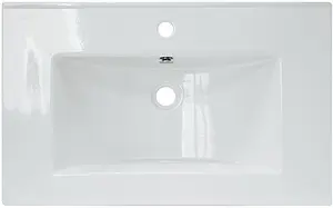 Раковина Sanita Luxe Quadro 75 белый WB.FN/Quadro/75-C/WHT.G/S1, 4