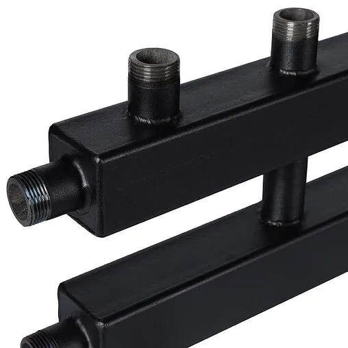 Распределительный коллектор 4 контура с гидрострелкой 1½&quot;н x 1&quot;н Rommer RDG-0018-014034