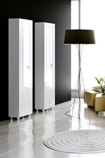 Шкаф-пенал напольный Aqwella Infinity 45 белый Inf.05.45