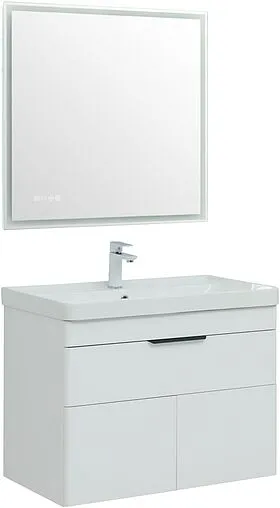 Тумба под умывальник Aquanet Ирис new 81.5 белый глянец 00310150