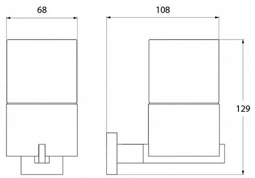 Стакан IDDIS Corot хром L203