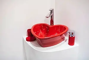 Раковина Sanita Luxe Love is Red 45 красный LOVSLWB03, 4