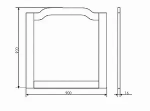 Зеркало Comforty Версаль 90 белый 00004140655CF Зеркало Comforty Версаль 90 белый 00004140655CF, 2
