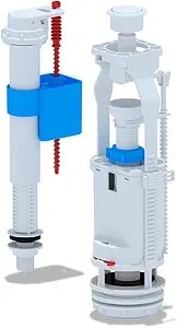 Комплект арматуры для бачка однорежимный ½&quot; пластик нижний Ани Пласт WC8510, 1