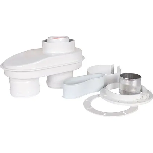 Адаптер разделительный Ø 60/100 x 80/80мм (алюм.) Rommer RCA-8080-250002